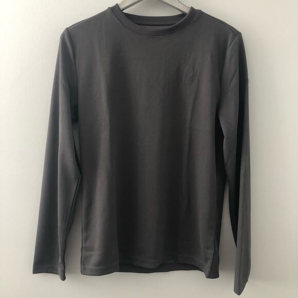Spyder Gray Long Sleeve Thermal Tee Shirt NEW - Picture 2 of 6